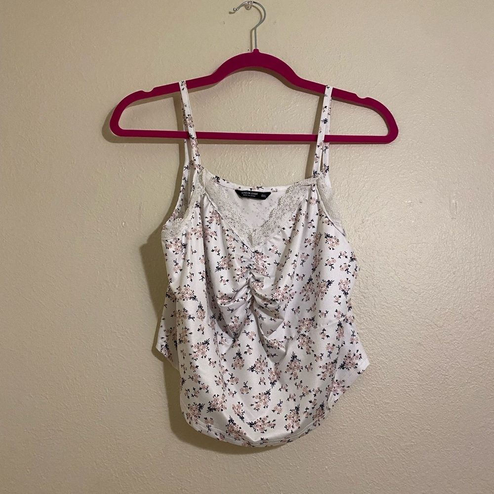 shein satin floral tank top💐